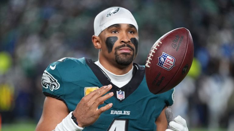 Philadelphia Eagles quarterback Jalen Hurts