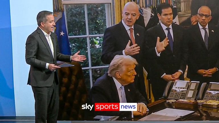 Kaveh Solhekol explains topics discussed by Gianni Infantino and Donald Trump