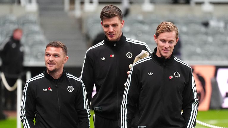 Kieran Trippier, Nick Pope and Emil Krafth for Newcastle