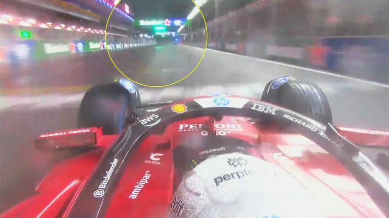 The lights were still green as Hamilton crossed the timing line