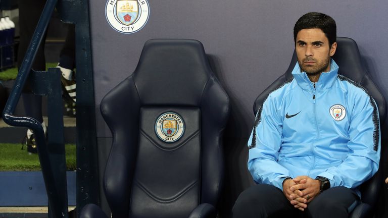 Mikel Arteta managed Man City for the day when the club last lost a Champions League group stage or league phase match