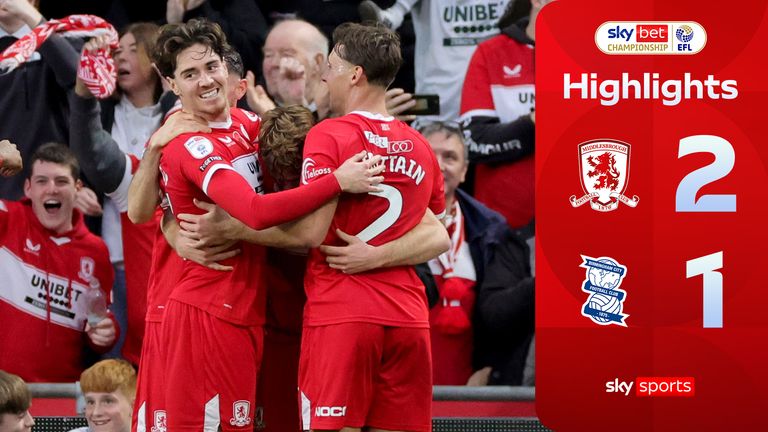 Middlesbrough 2-1 Birmingham | Championship Highlights