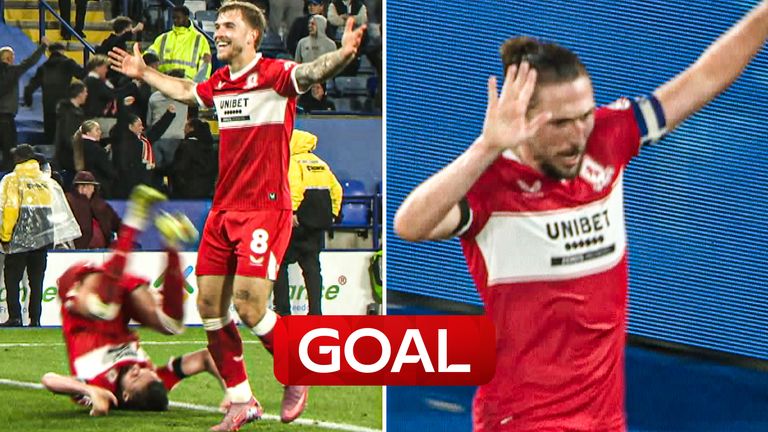 Boro score late equaliser.