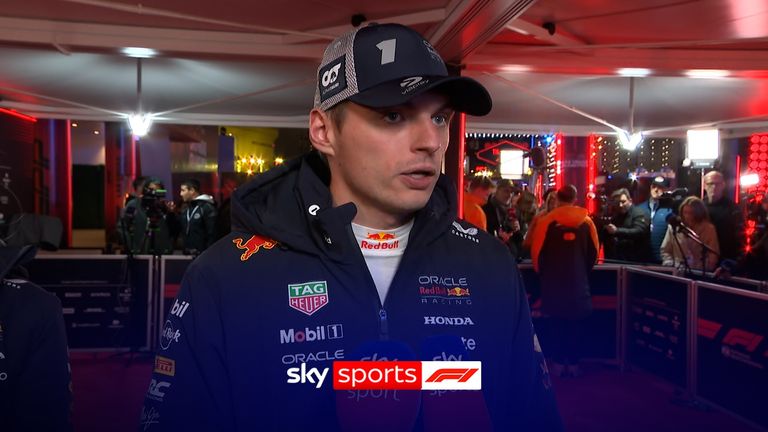 Red Bull's Max Verstappen was satisfied after qualifying second behind Lando Norris in Las Vegas.