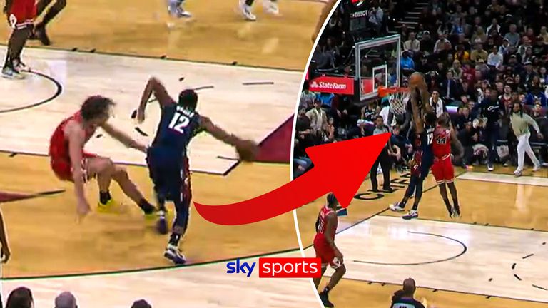 Cleveland Cavaliers' Hunter comes up with a big play.