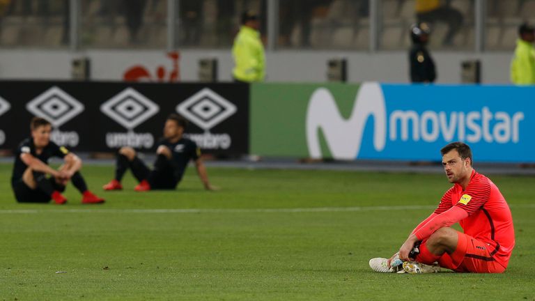 New Zealand were beaten by Peru in their 2018 World Cup qualifying play-off 