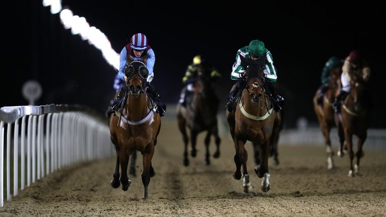 Racing under the lights at Newcastle