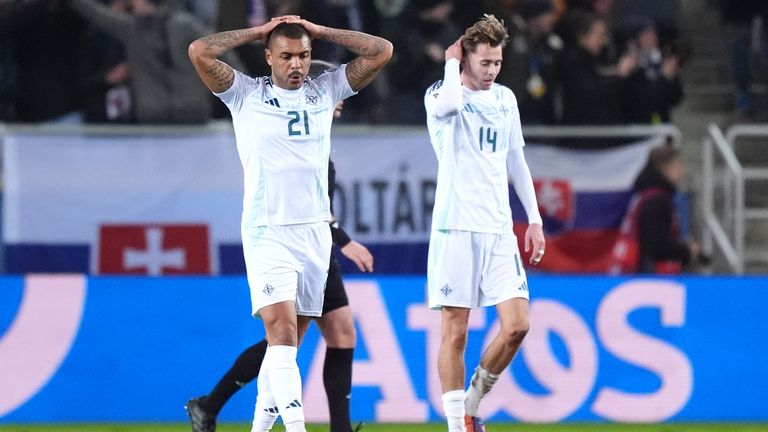 Northern Ireland were left devastated as Slovakia's stoppage time winner ruled out hopes of automatic World Cup qualification