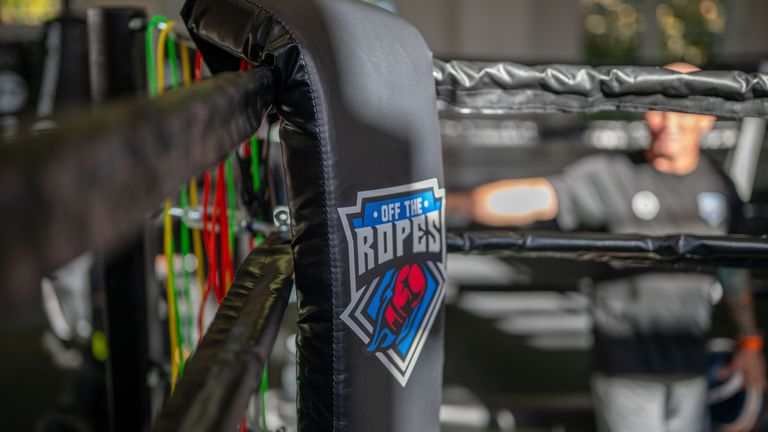 Off The Ropes is a charity that uses boxing training to help people with mental health issues.