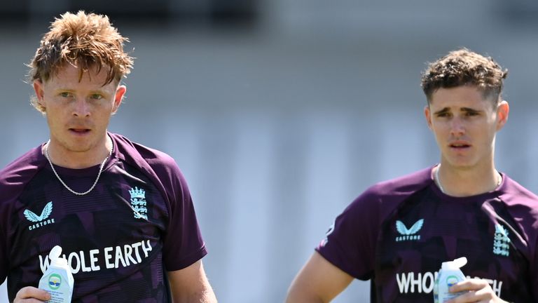 Ollie Pope and Jacob Bethell, England cricket