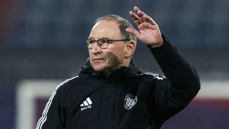 ROTTERDAM, NETHERLANDS - NOVEMBER 27: Celtic interim manager Martin O'Neill at full time during a UEFA Europa League 2025/26 League Phase MD5 match between Feyenoord and Celtic at De Kuip, on November 27, 2025, in Rotterdam, Netherlands. (Photo by Craig Williamson / SNS Group)