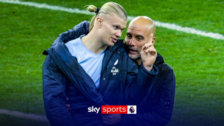 Erling Haaland está bien con Pep Guardiola a pesar de ser sustituido por un hat-tric