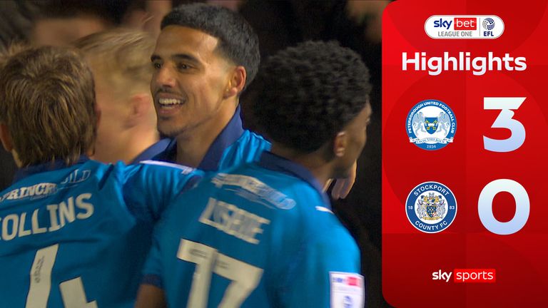 Highlights of the Sky Bet League One match between Peterborough United and Stockport County. 
