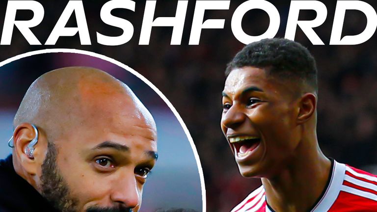 Rashford debut against Arsenal.