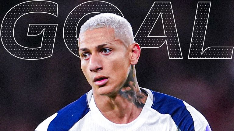 Richarlison scores for Spurs against Arsenal