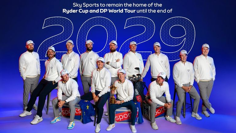 Sky Sports will remain the home of the  Ryder Cup until 2029 