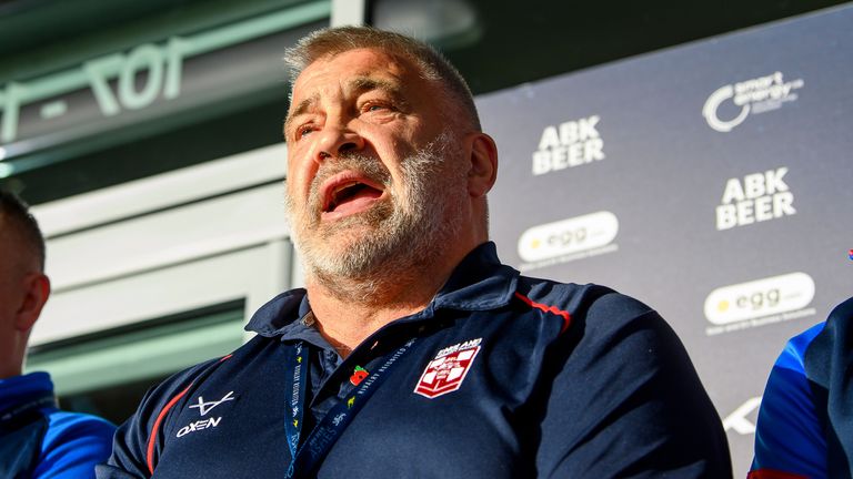 Picture by Allan McKenzie/SWpix.com - 08/11/2025 - Rugby League - 2025 ABK Beer Rugby League Ashes - England v Australia - AMT Headingley, Leeds, England - Shaun Wane.