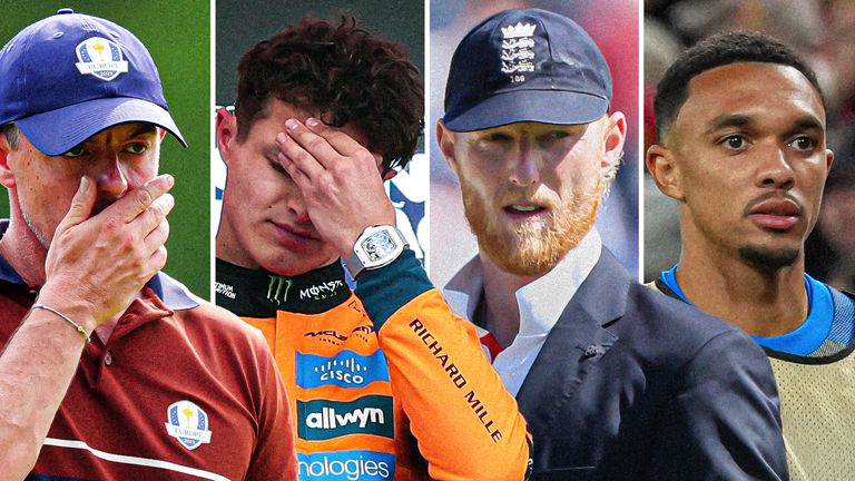 Rory McIlroy, Lando Norris, Ben Stokes and Trent Alexander-Arnold