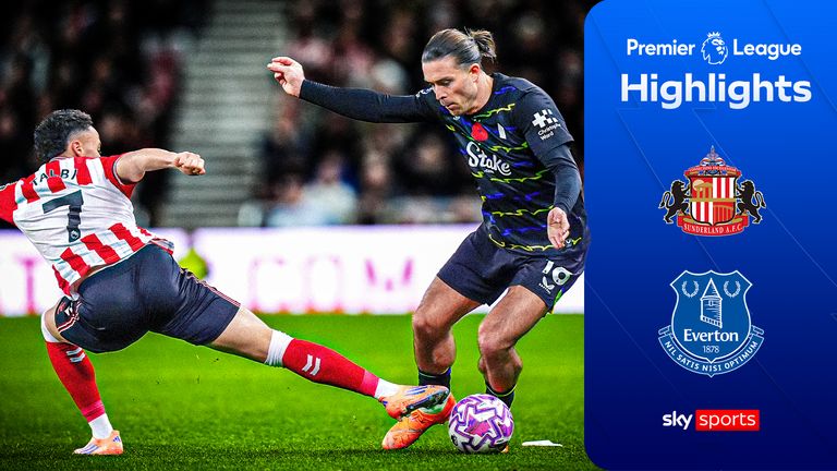 Highlights from the Premier League match between Sunderland and Everton.