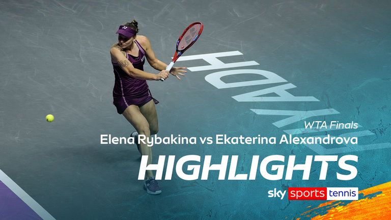 Rybakina holds nerve to see off Alexandrova at WTA Finals