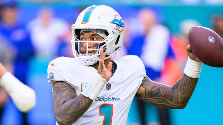 Miami Dolphins quarterback Tua Tagovailoa