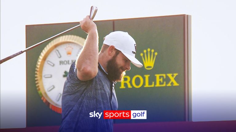 Tyrell Hatton snaps golf club