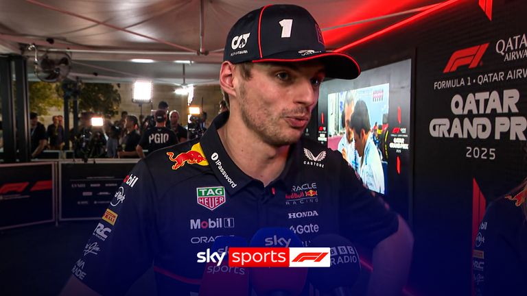 verstappen post sprint race at qatar