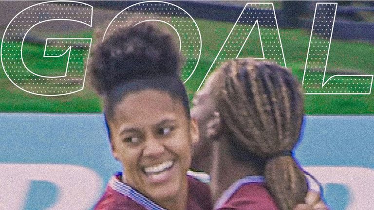 West Ham take the lead in their WSL clash with Leicester.