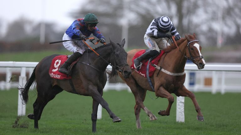 Wodhooh (left) dug deep at Ascot