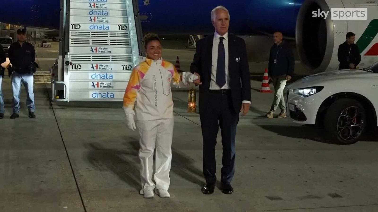 Olympic Flame arrives in Italy ahead of Winter games