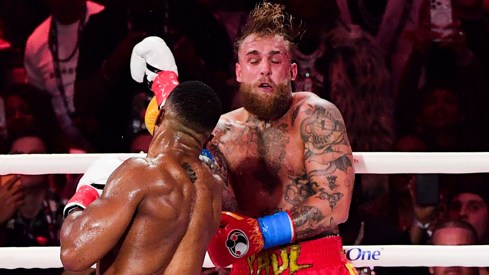 Jake Paul taken to hospital after suffering 'double broken jaw' in Anthony Joshua heavyweight fight