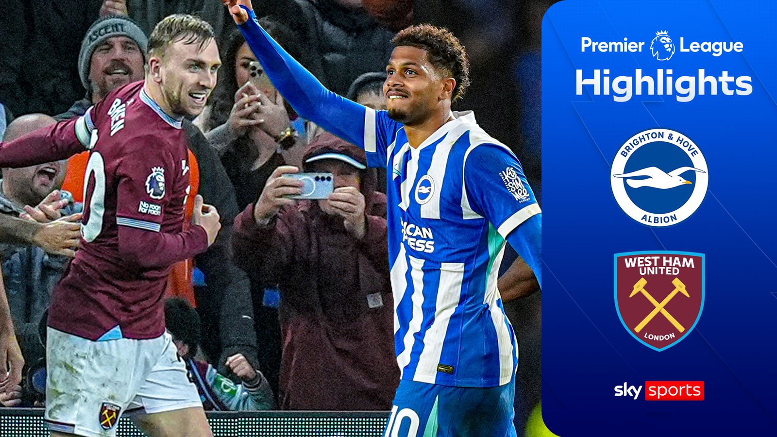 Brighton 1-1 West Ham | Premier League highlights