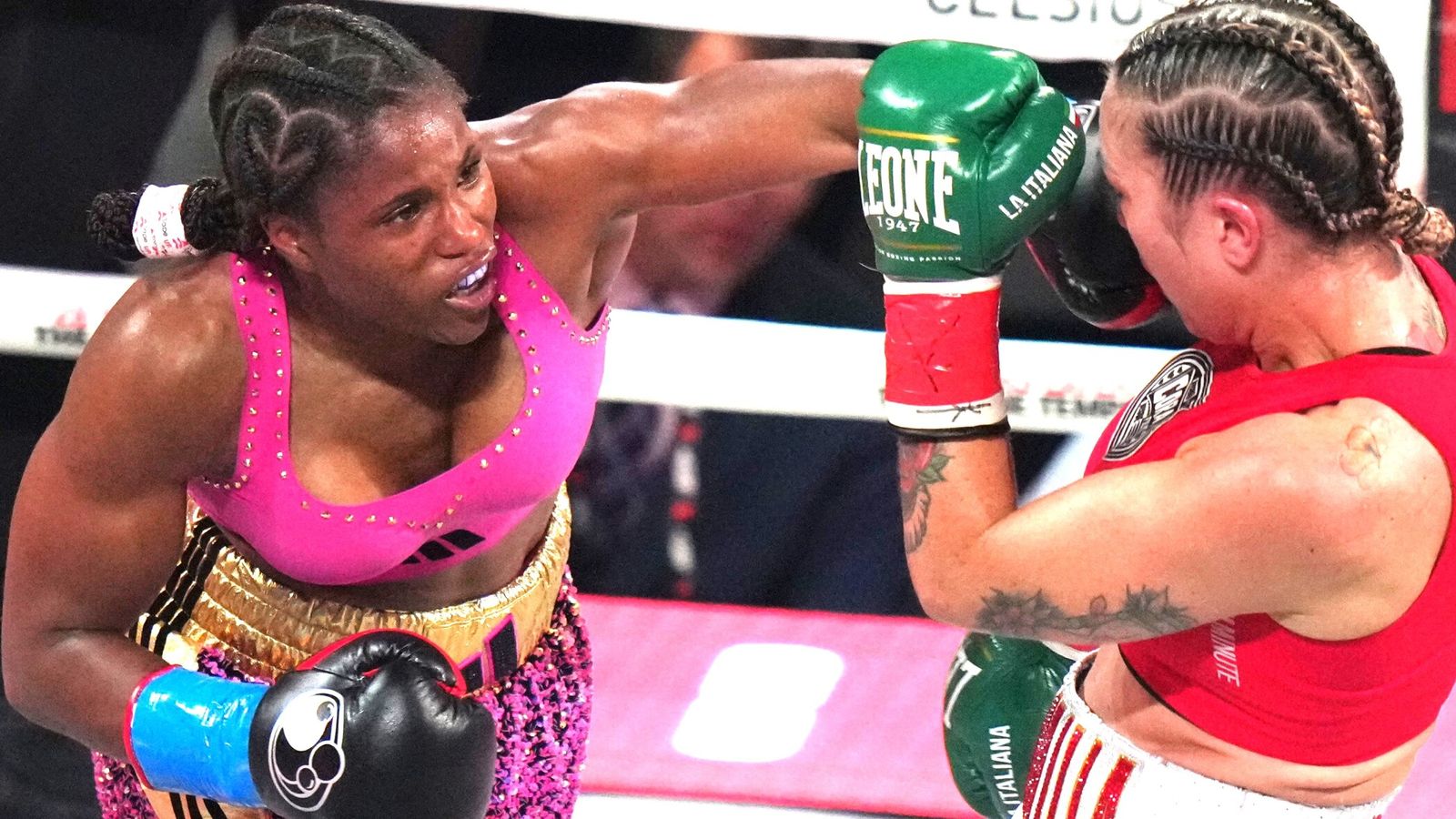 Caroline Dubois drops Camilla Panatta in sixth round as she defends WBC lightweight title with points win in Miami