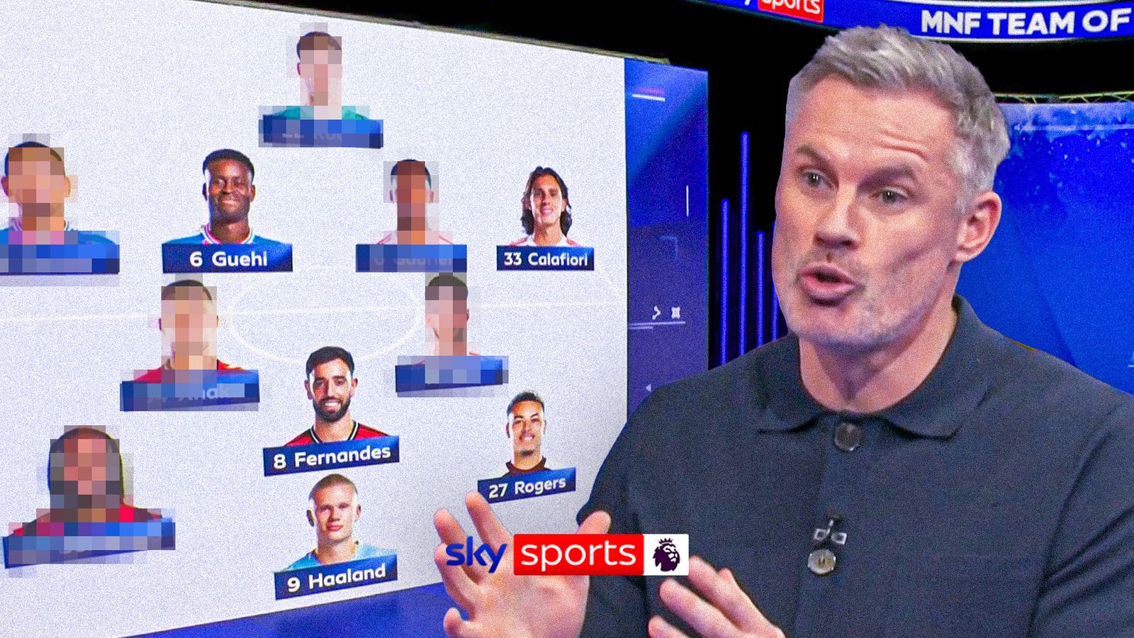 Jamie Carragher picks his Premier League team of the season so far on Monday Night Football