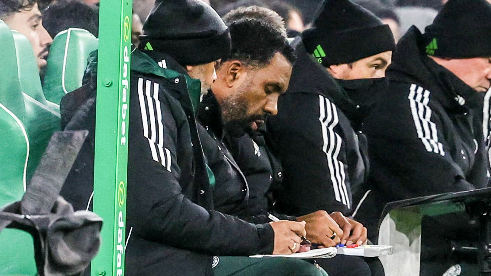 Wilfried Nancy: Celtic boss won't "waste time" on criticism after tactics board reaction and Hearts loss as Roma test awaits