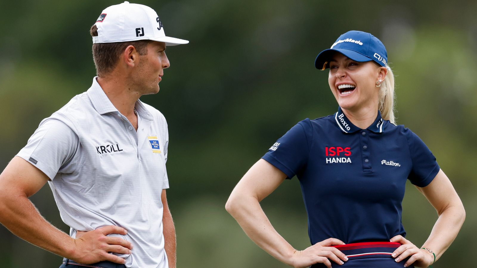 Grant Thornton Invitational: Charley Hull and partner Michael Brennan sit one shot off lead ahead of final round