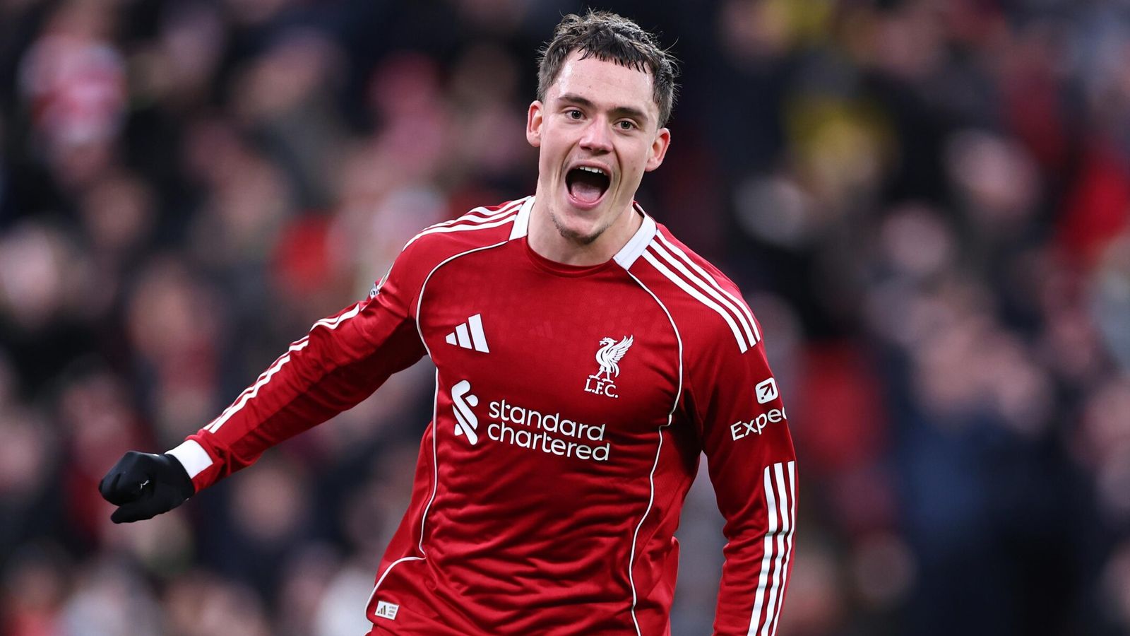 Liverpool 2-1 Wolves: Florian Wirtz scores first Premier League goal in nervy Anfield win over bottom club