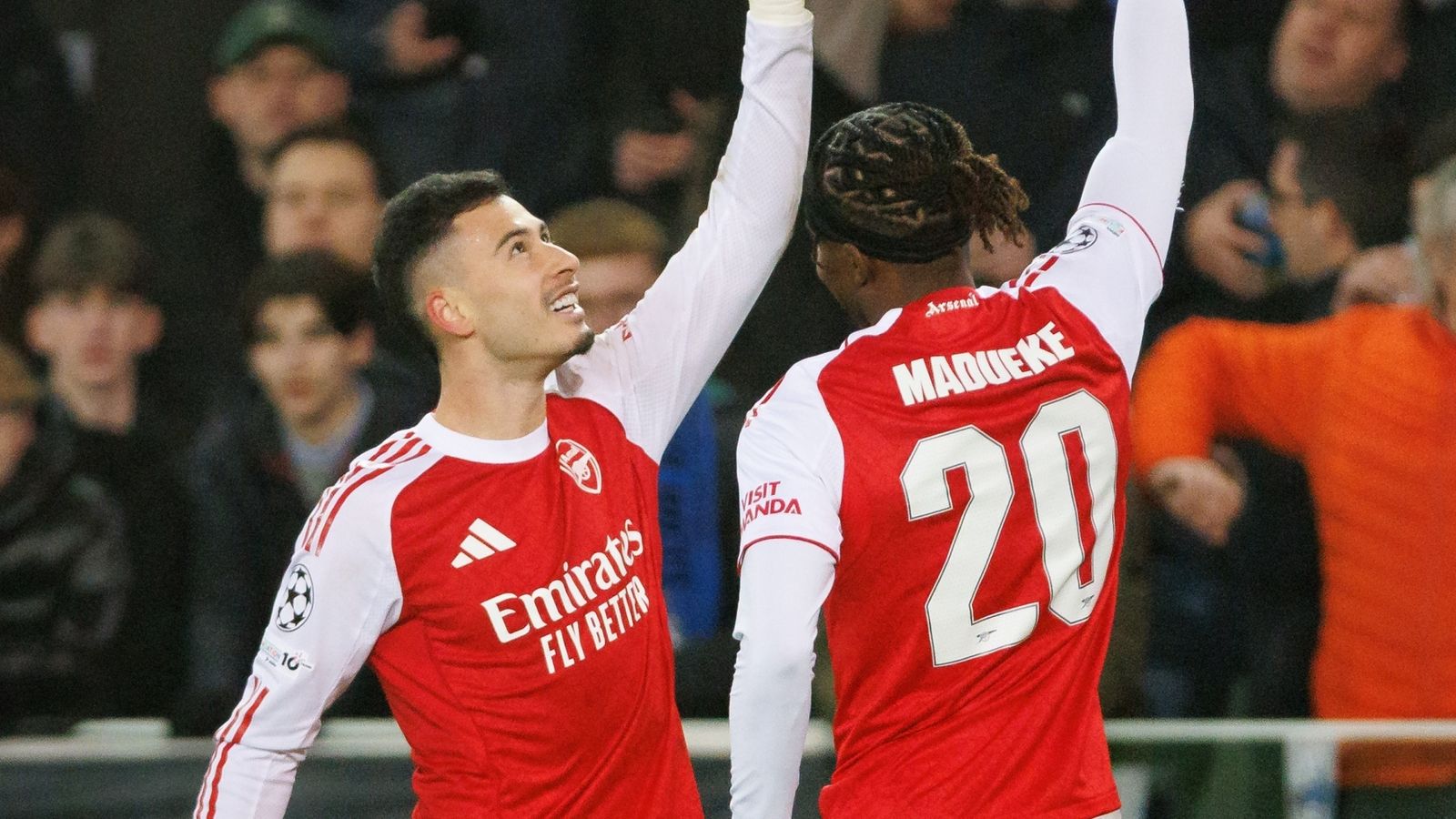 Club Brugge 0-3 Arsenal: Noni Madueke and Gabriel Martinelli stunners keep perfect Champions League record intact for Gunners