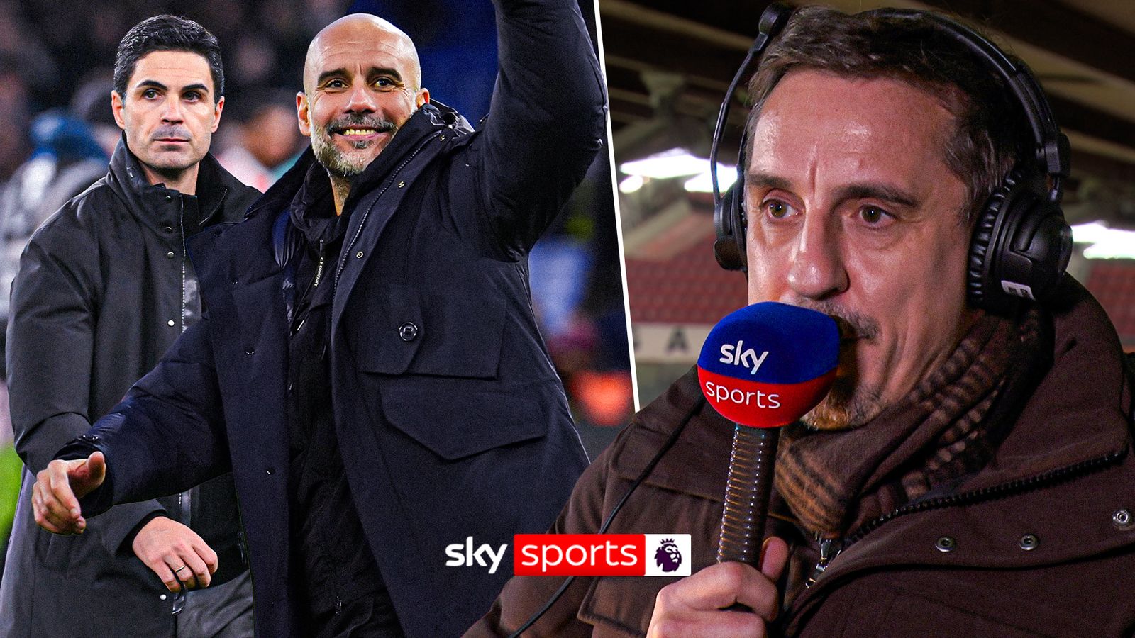 Gary Neville: Arsenal still title favourites...but Man City can smell blood