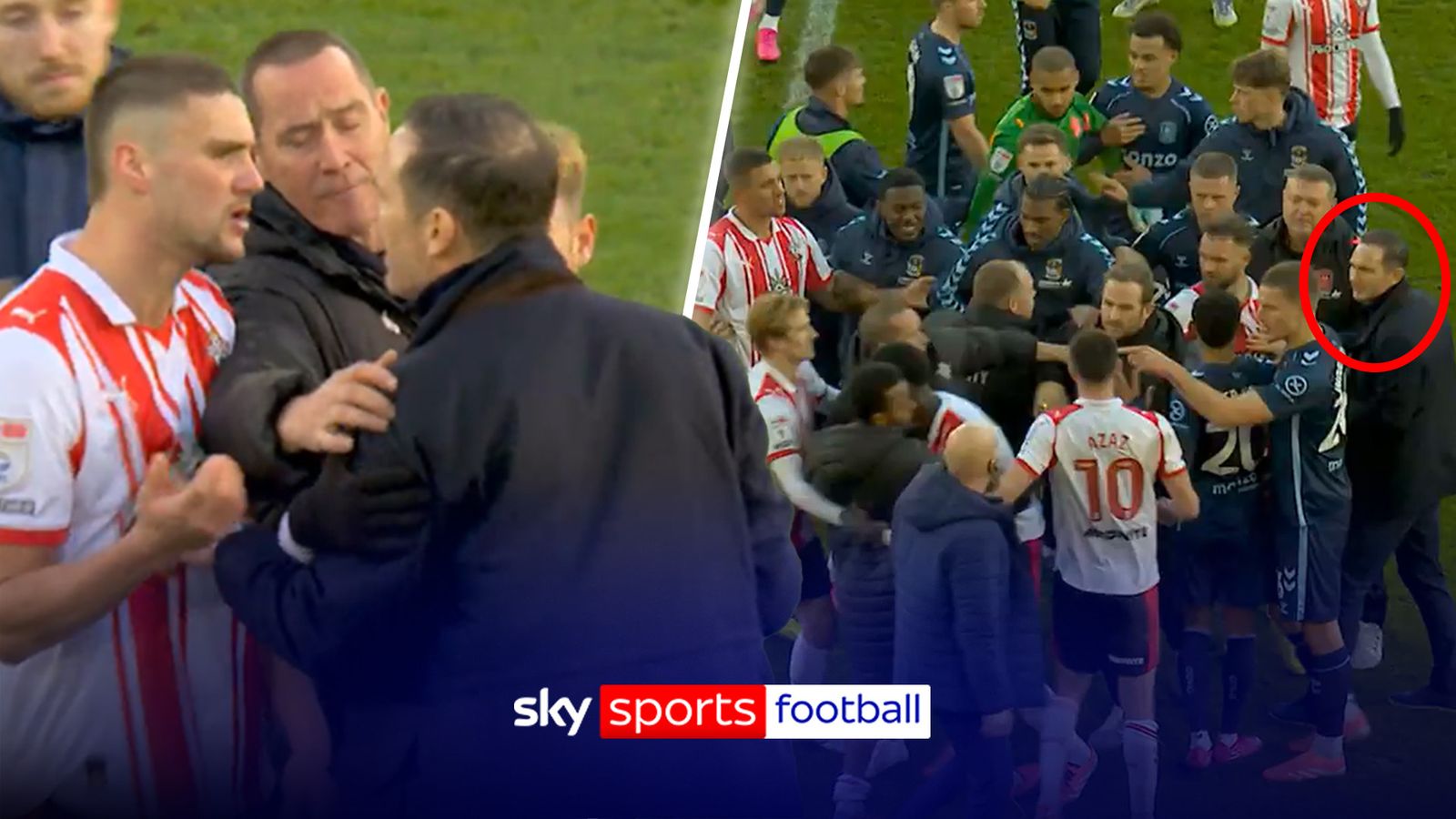 Frank Lampard at centre of huge melee as tensions spill over at St Mary's!