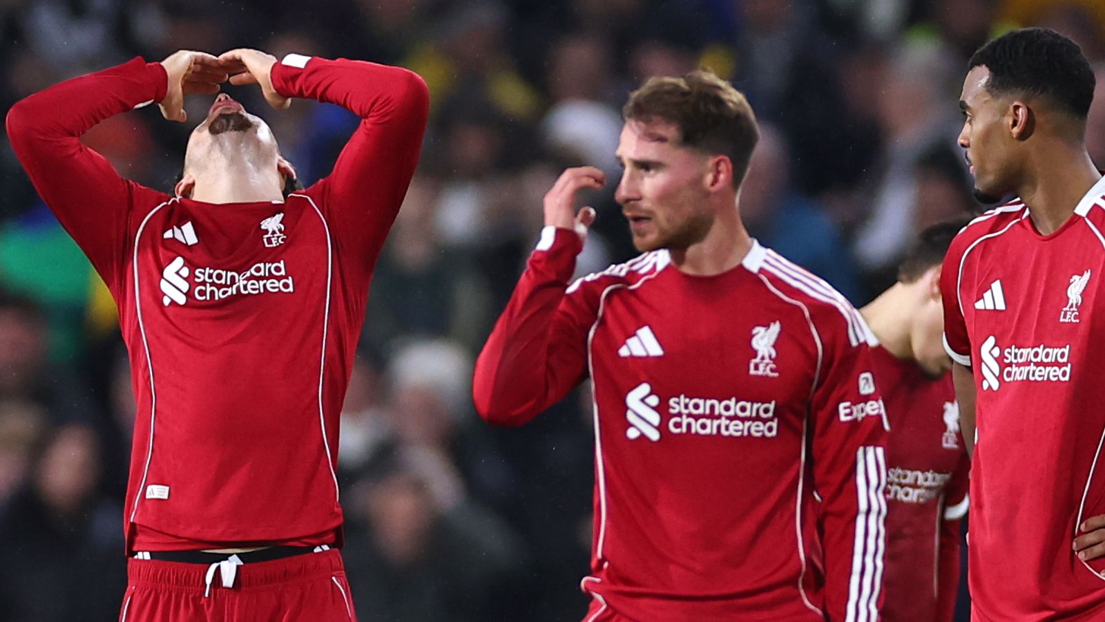 Liverpool: Gary Neville hits out at Reds' inconsistency and errors after Leeds fight back for thrilling draw