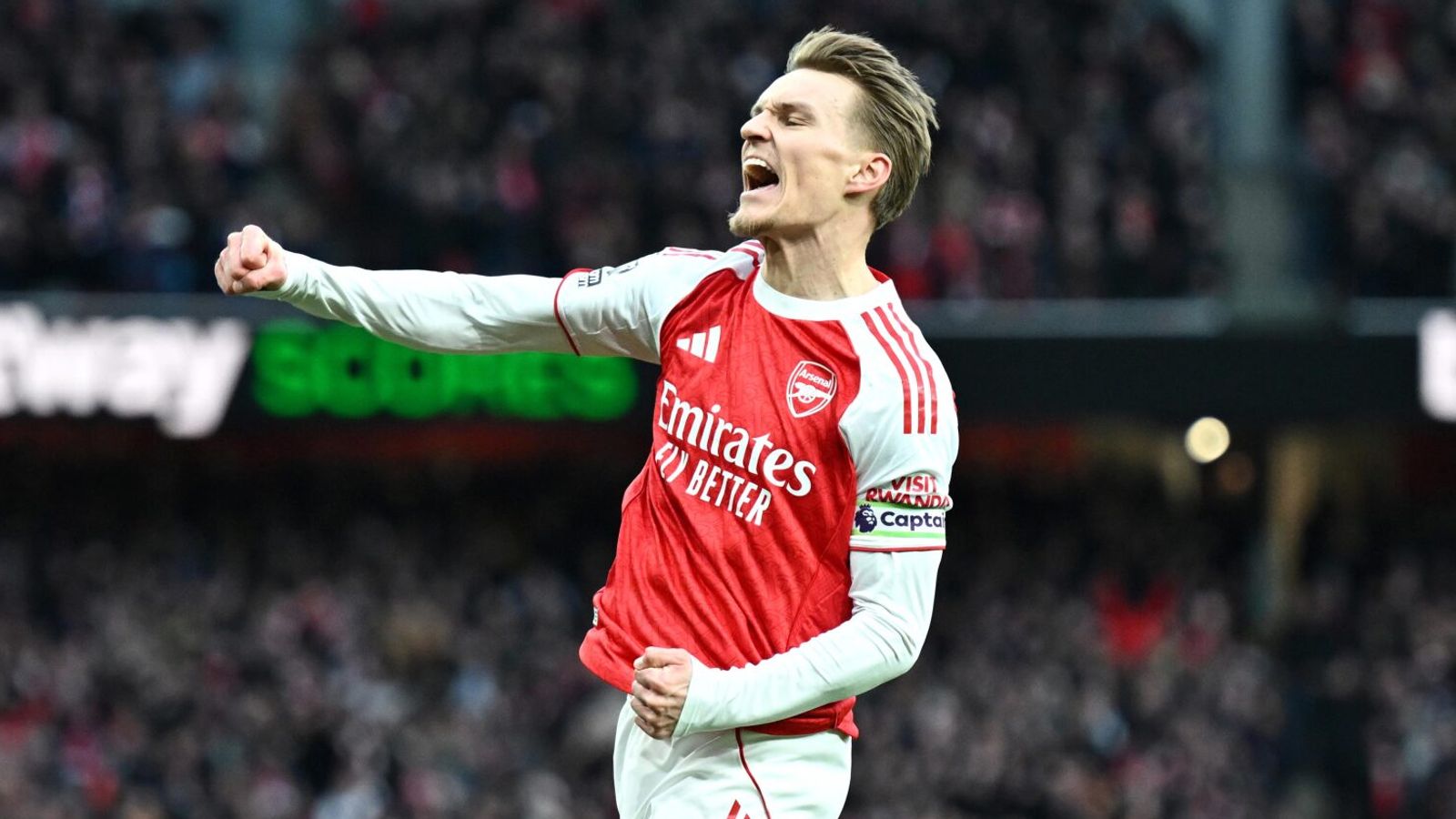 Arsenal 2-1 Brighton: Gunners survive Seagulls fightback to go back above Man City at top of Premier League