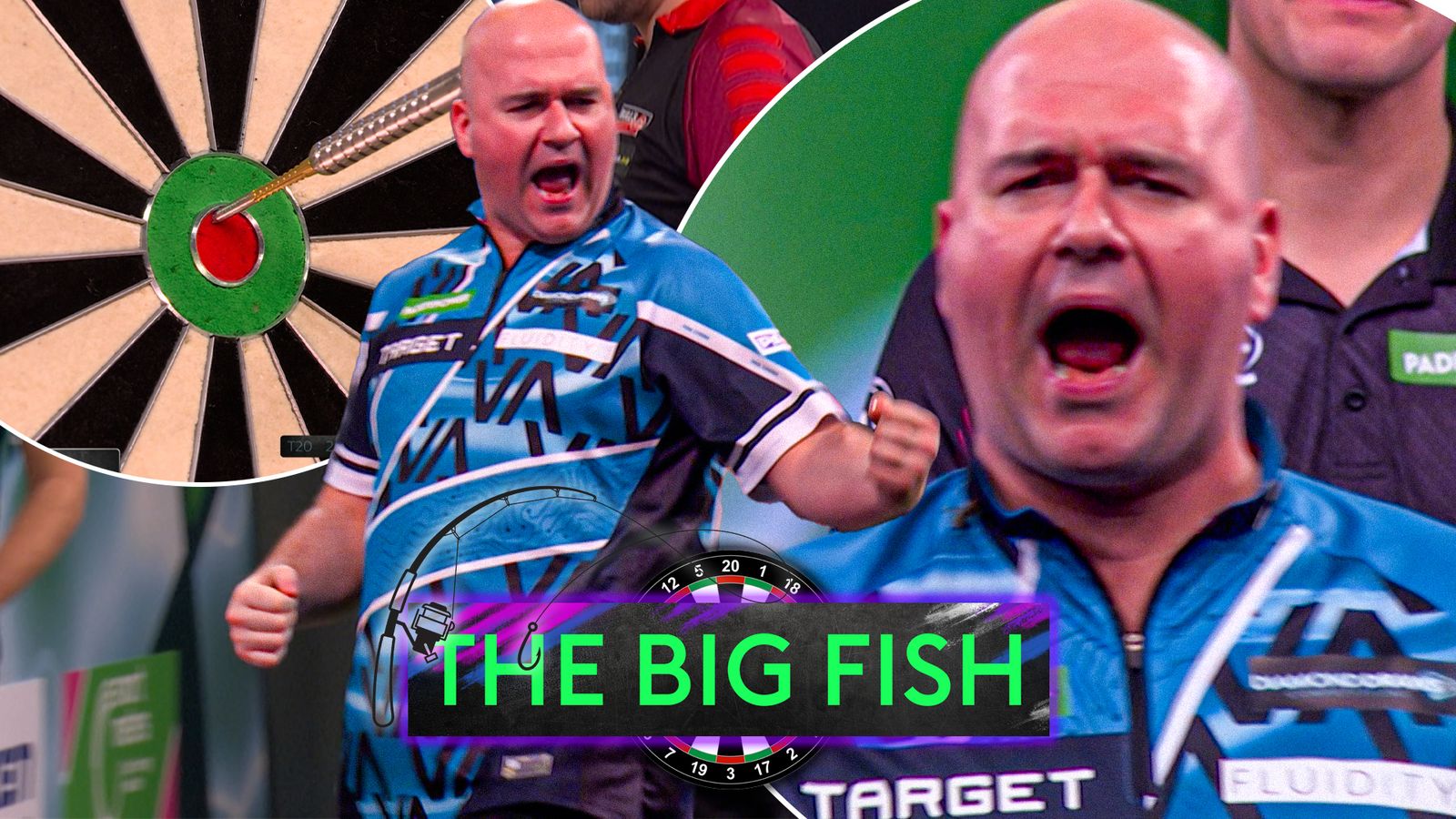 World Darts Championships: Rob Cross seals match by reeling in The Big Fish!
