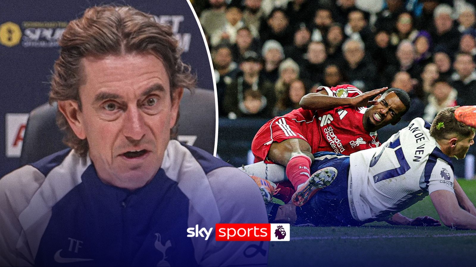 Spurs boss Thomas Frank disagrees with Arne Slot comments on Micky van de Ven challenge - Sky Sports