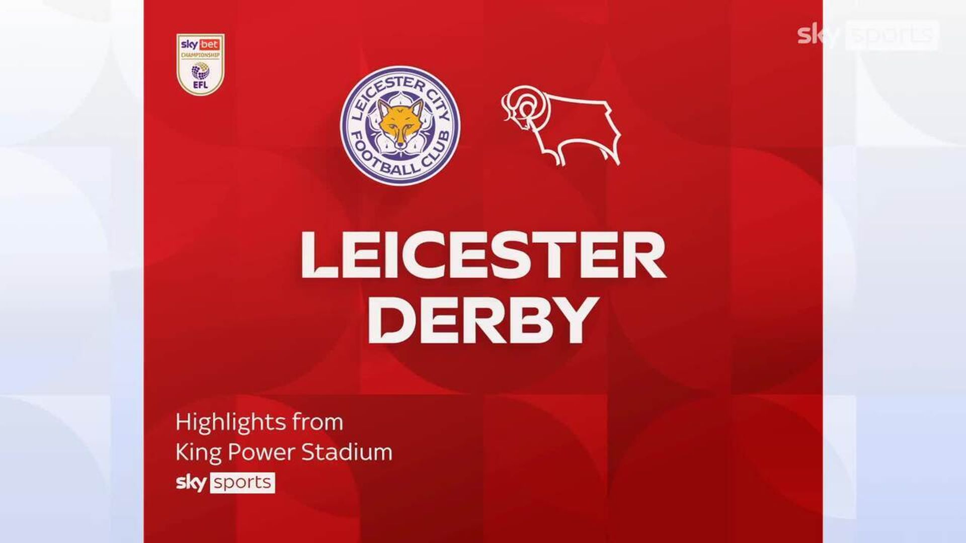 Leicester 2-1 Derby