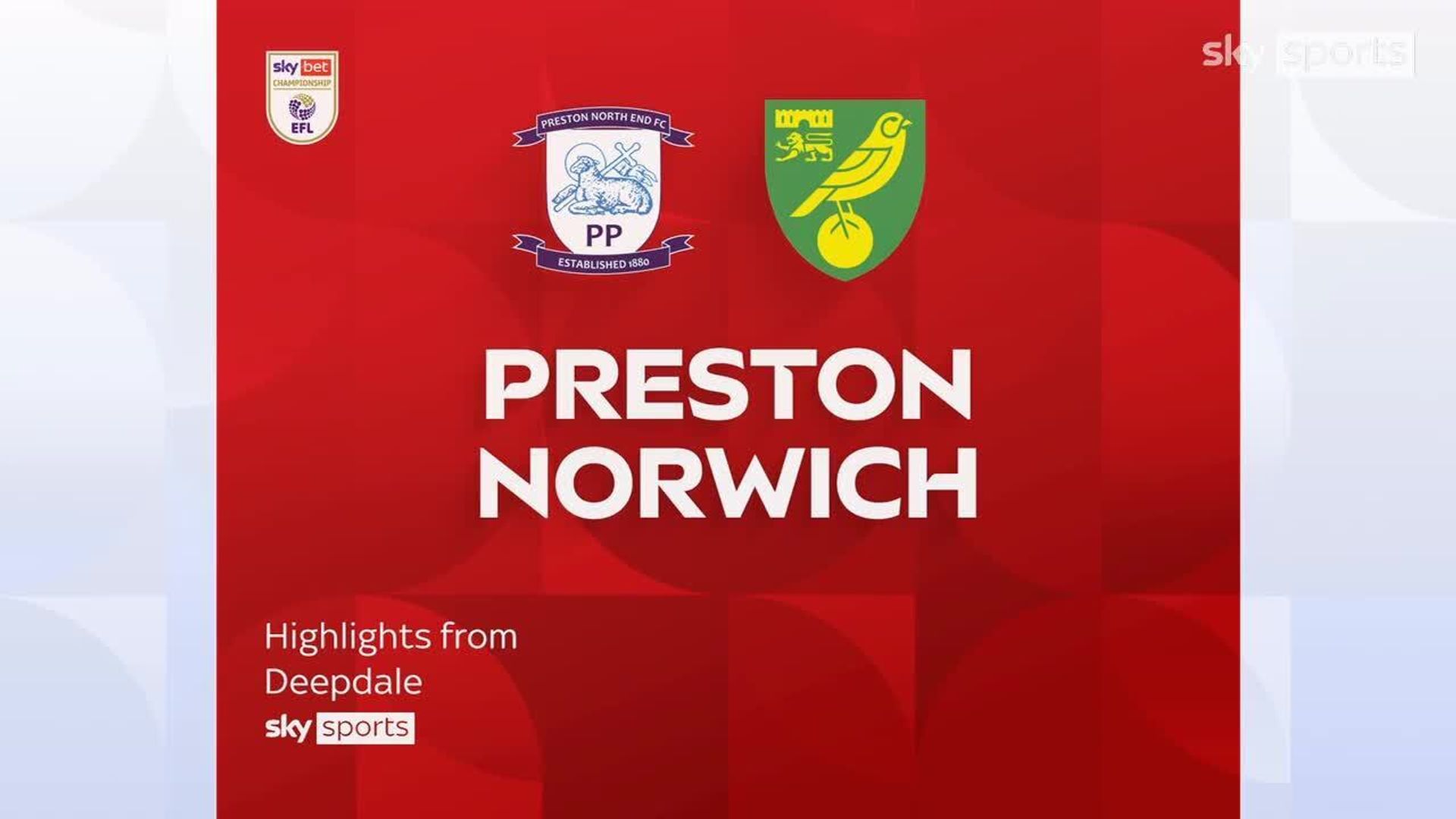 Preston 1-1 Norwich City