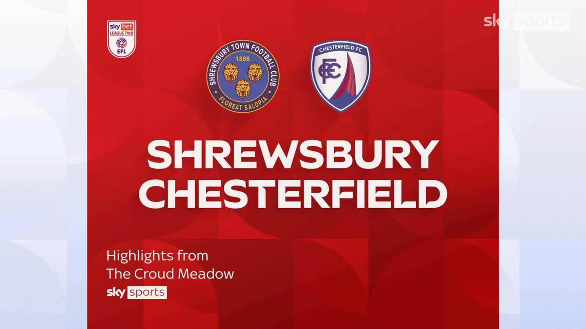 Shrewsbury 0-1 Chesterfield