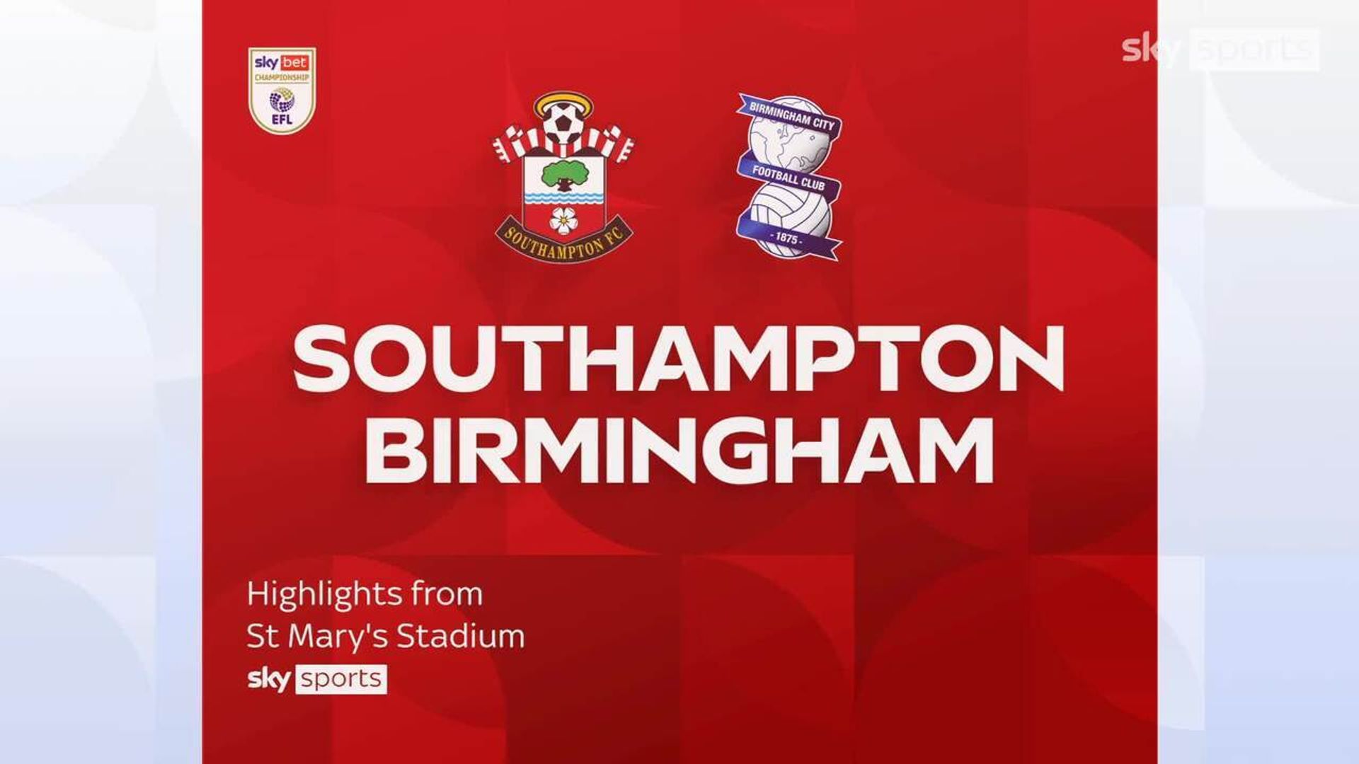 Southampton 3-1 Birmingham 