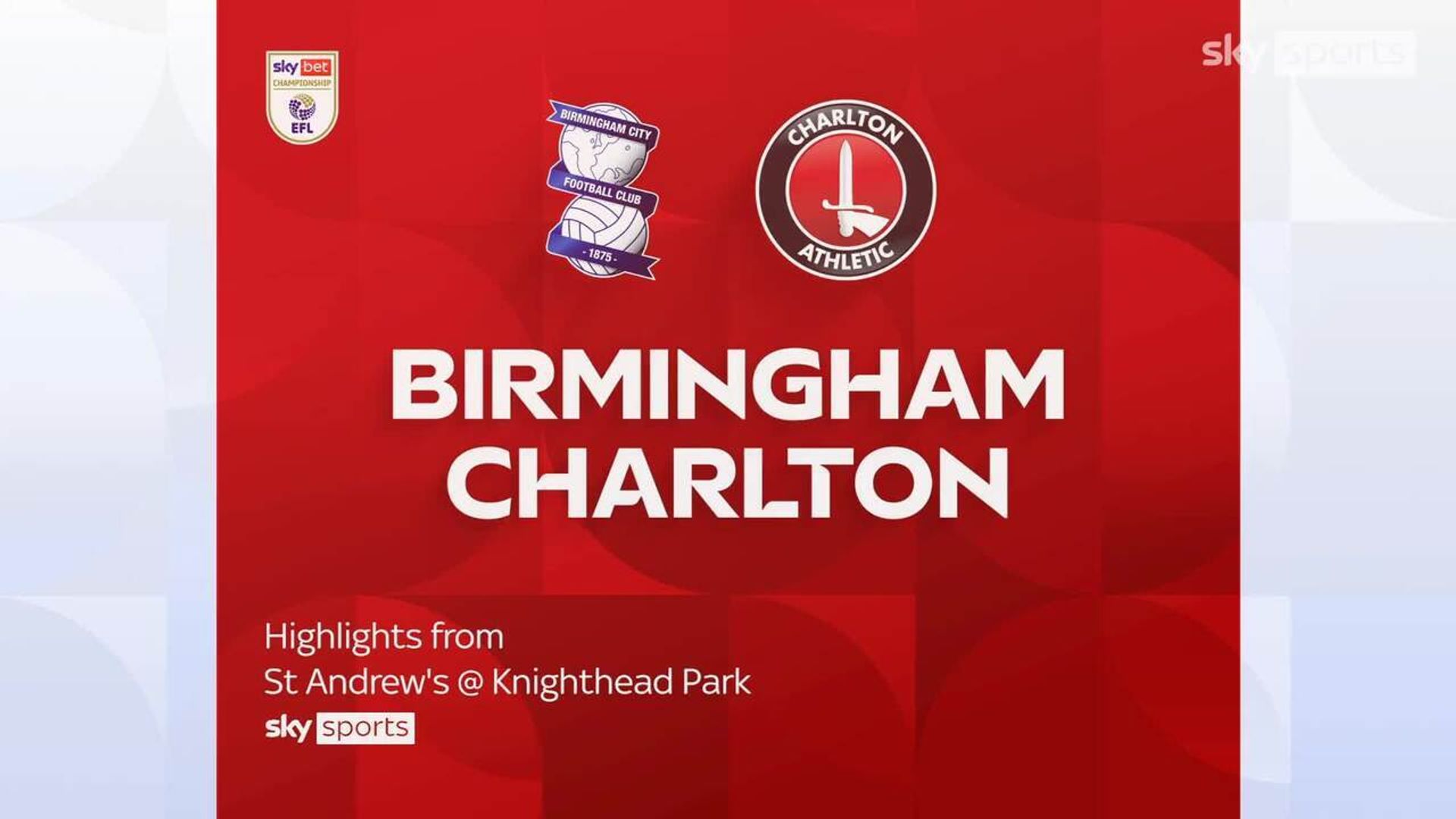 Birmingham 1-1 Charlton