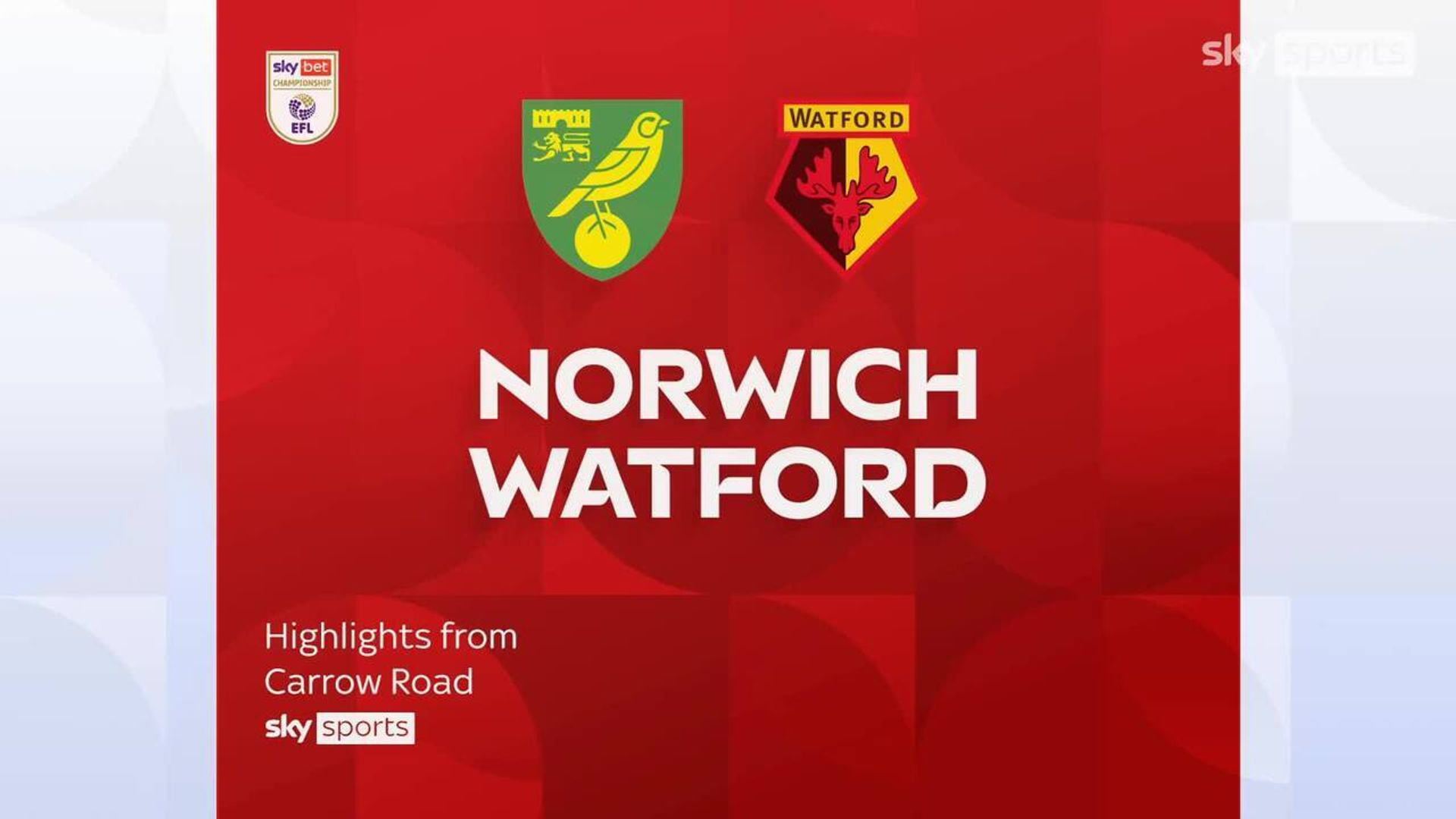 Norwich 0-1 Watford